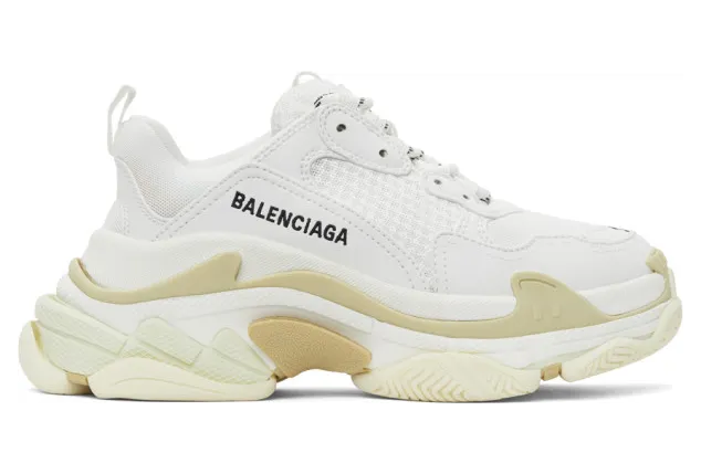 Balenciaga White Triple S Sneakers (524036 W2CA1)