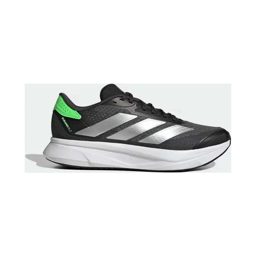 adidas Duramo SL 2 Running “Carbon / Silver Metallic / Lime Burst” (JP9206)