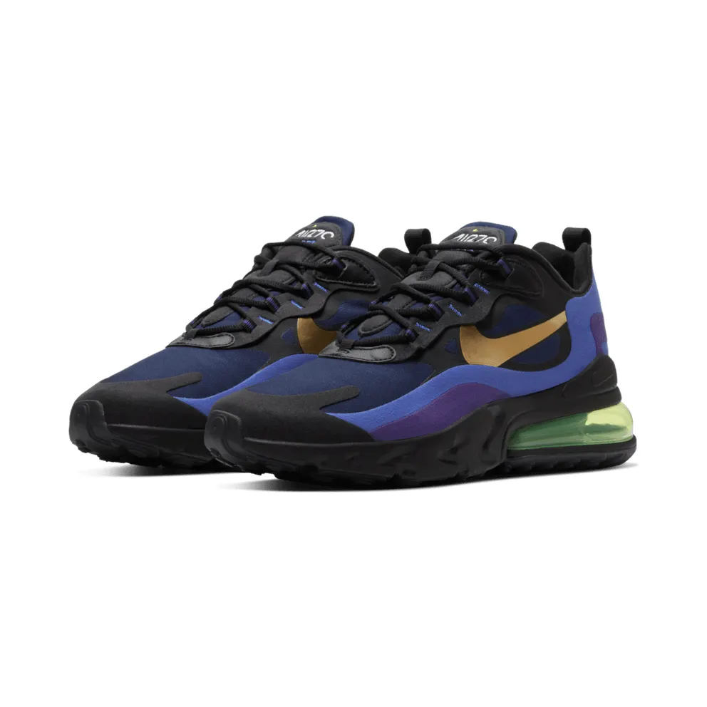 Nike Air Max 270 React Heavy Metal Black/Deep Royal Blue/Hyper Royal (AO4971-005)