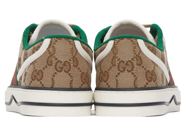 Gucci Beige GG Supreme ‘Gucci Tennis 1977’ Sneakers (606110 HVK20) (4)