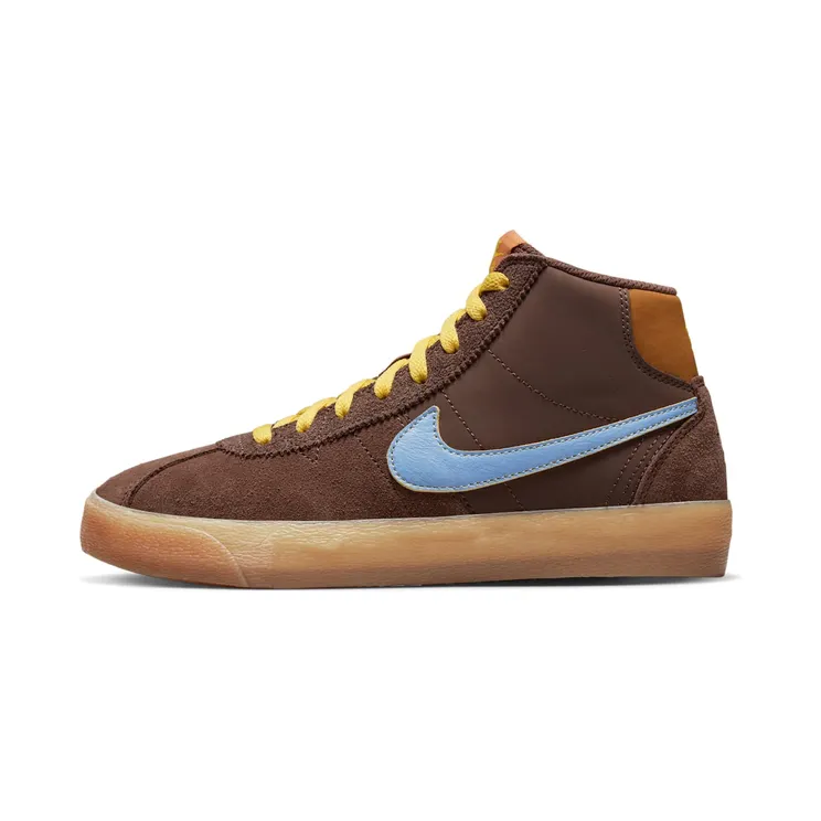 Nike SB Bruin High Premium “Light Chocolate / Monarch / Gum Light Brown / Light Blue” (DX4325-200)