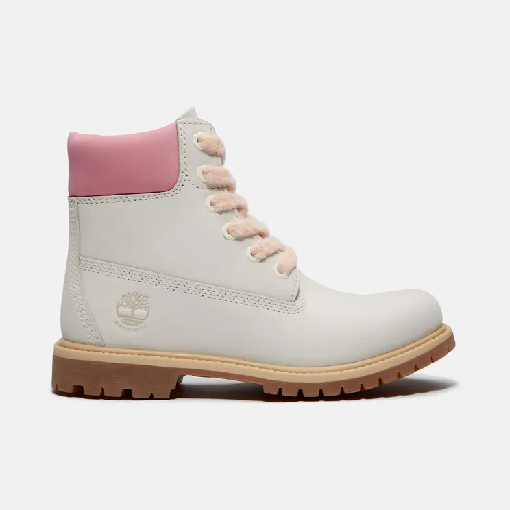 Timberland 6″ Premium Waterproof Boot Natural Nubuck Pink (TB0A2HR8-EX4)