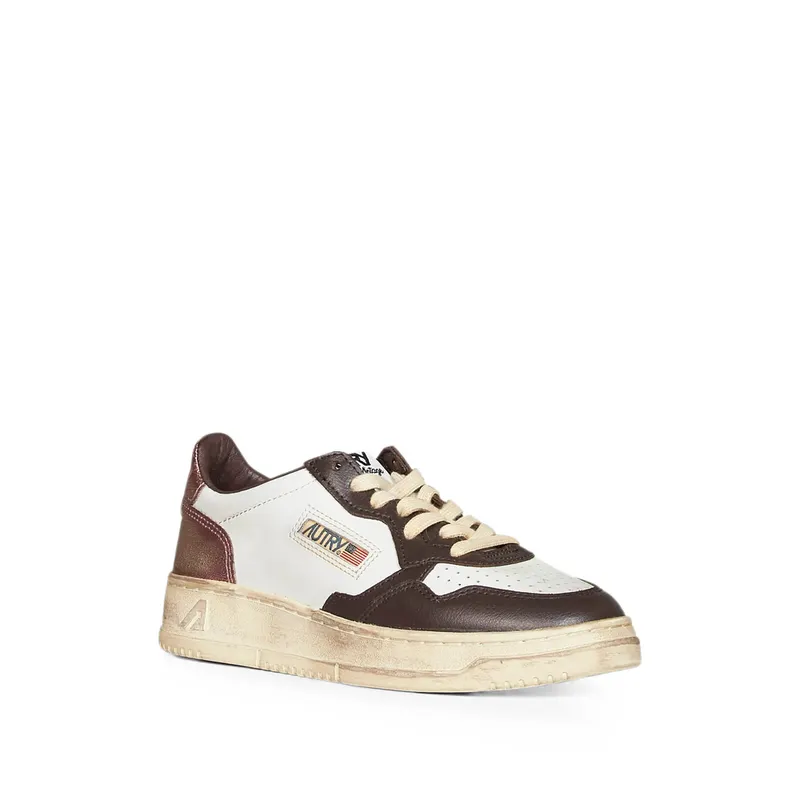 Autry Perforated-toe Metallic-insert “White/Brown” (AVLW SV62)