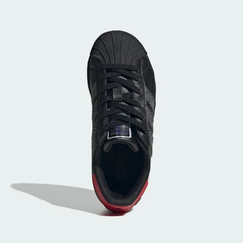 adidas Superstar LED Lights Comfort Closure Core Black Red (IH6388)