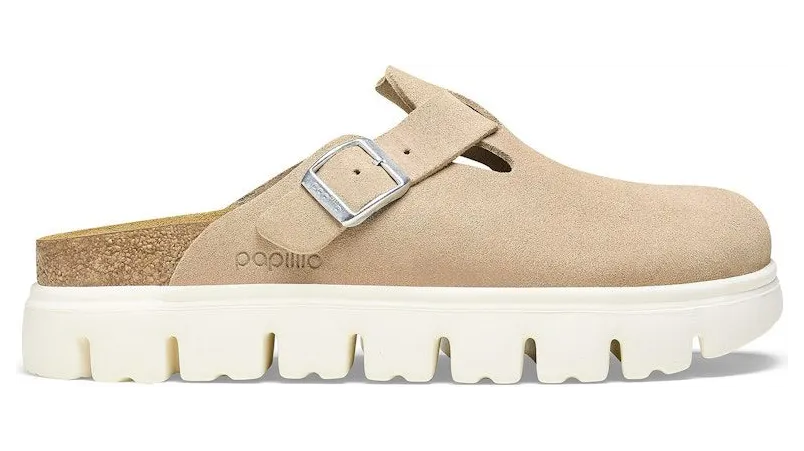 Birkenstock Boston Chunky Suede Warm Sand (Narrow) (1026176)