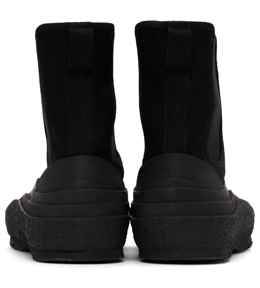 Jil Sander Black Chelsea Boot Sneakers (JI37521A_15605) (4)