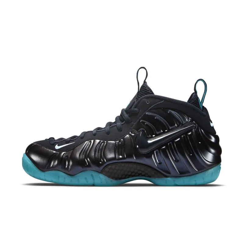 Nike Air Foamposite Pro Dark Obsidian Dark Obsidian/Dark Obsidian-Blue Aquamarine (624041-402)