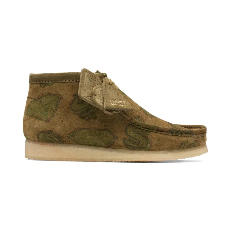 Clarks Originals Wallabee Boot Billionaire Boys Club Diamonds & Dollars Dark Green (261-69839)