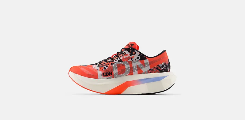 NEW BALANCE TCS London Marathon FuelCell SuperComp Elite v4 “Urgent Red / White / Black” (WRCELLM4)