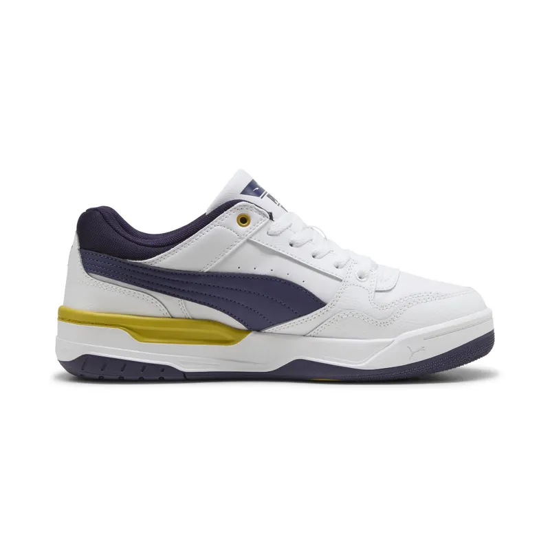 Puma Rebound Retro “Puma White / Deep Plum / Dazzling Yellow” (400197_17)