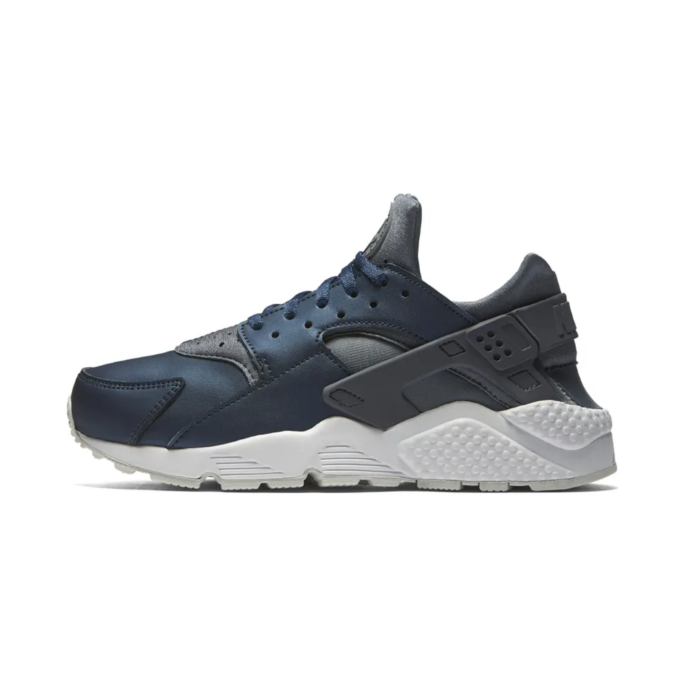 Nike Air Huarache Run Prm Txt Cool Grey Metallic Armory Navy (W) Cool Grey/Metallic Armory Navy (AA0523-001)