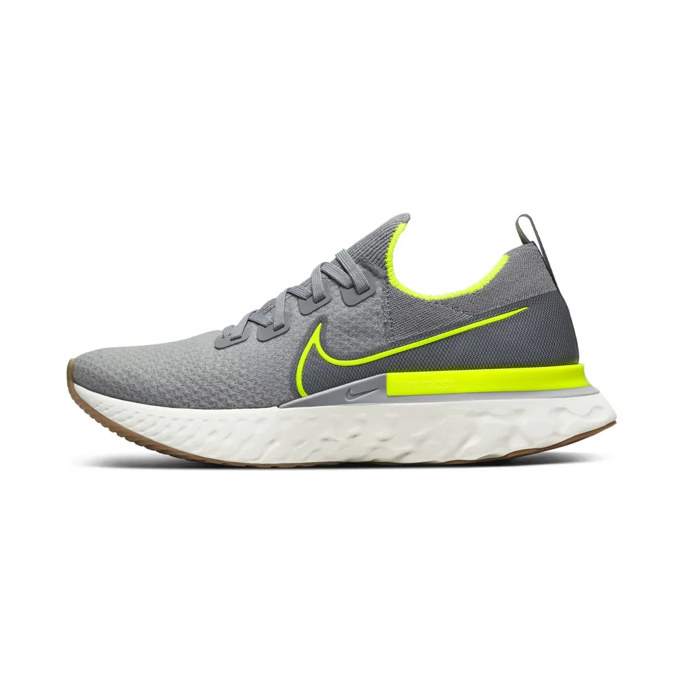 Nike React Infinity Run Flyknit Particle Grey Particle Grey/Wolf Grey-Sail-Volt (CD4371-008)