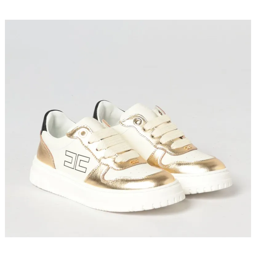 Elisabetta Franchi Leather Sneakers White (F4A9E05210092B070)