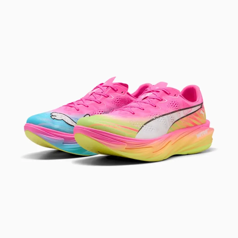 Puma Deviate Nitro Elite 4 ‘Poison Pink Yellow Alert Bright Aqua’ (31329801)
