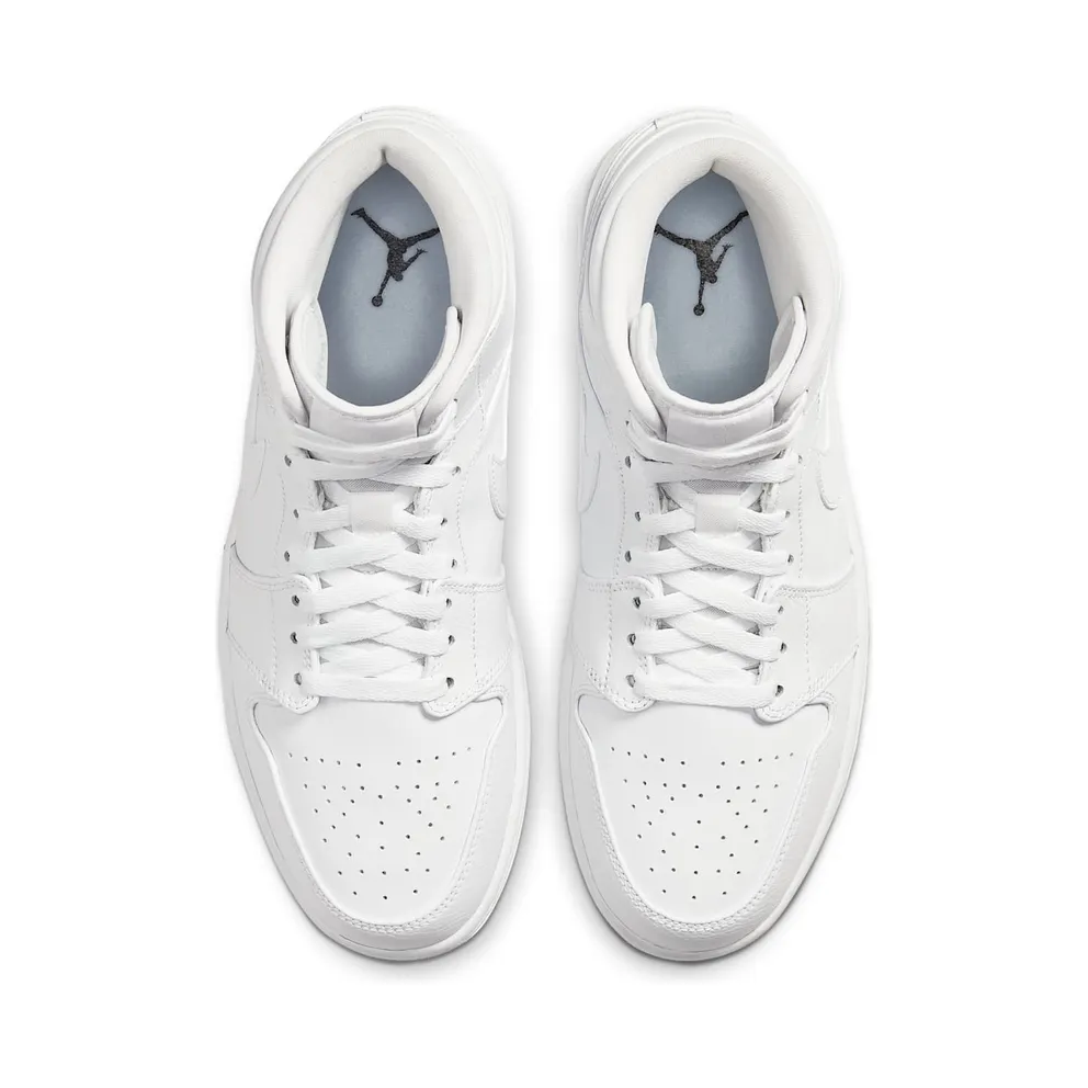 Jordan 1 Mid Triple White (2020) White/White (554724-126)