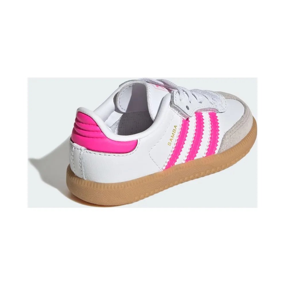 Adidas Samba OG Comfort Close Elastic Lace Kids Cloud White / Lucid Pink / Gum (JQ3188)