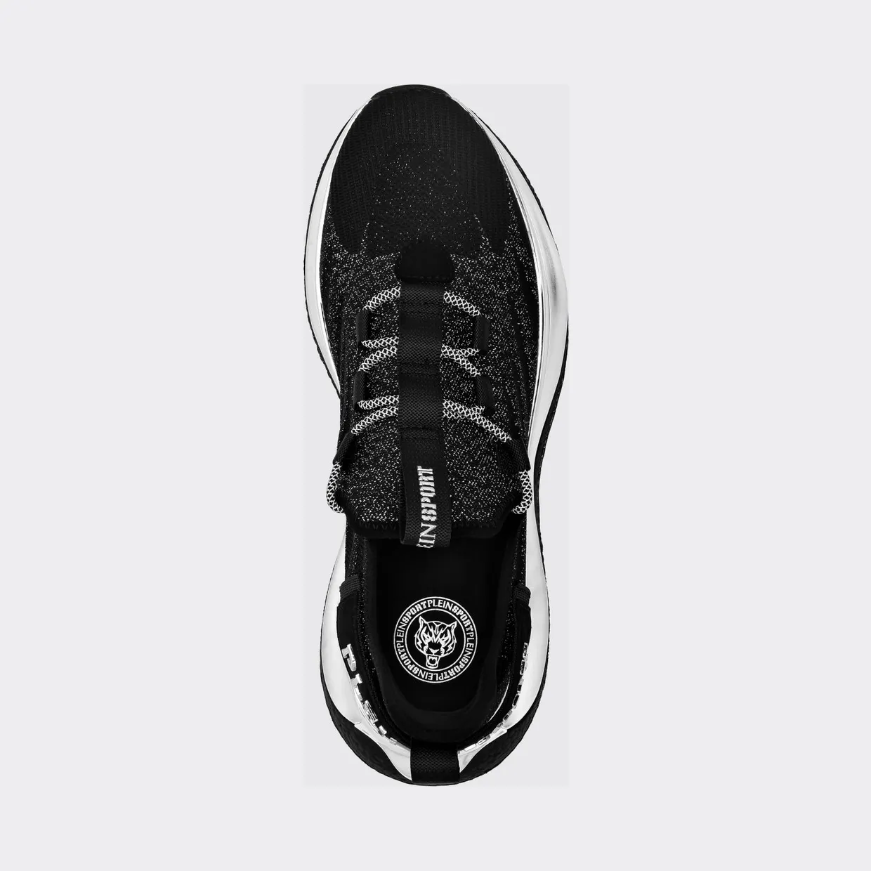 Plein Sport The Iron Tiger Gen. X.02 Knit Sneakers with a Chunky Sole Black (SACSUSC0429STE003N0291) (4)