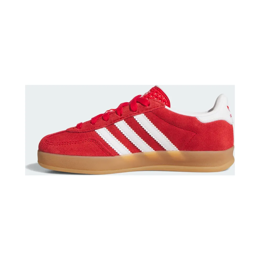 Adidas Gazelle Indoor Shoes Better Scarlet / Cloud White / Gum (IH9136)