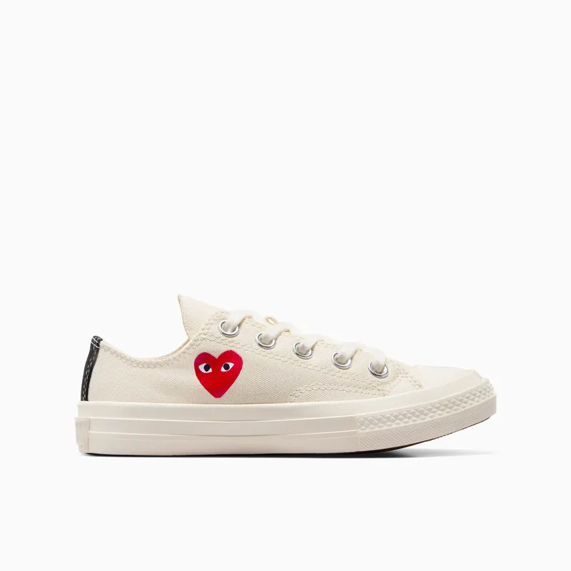 Converse PLAY Comme des Garçons Single Heart Chuck 70 Milk/Red/Black (A08807C)