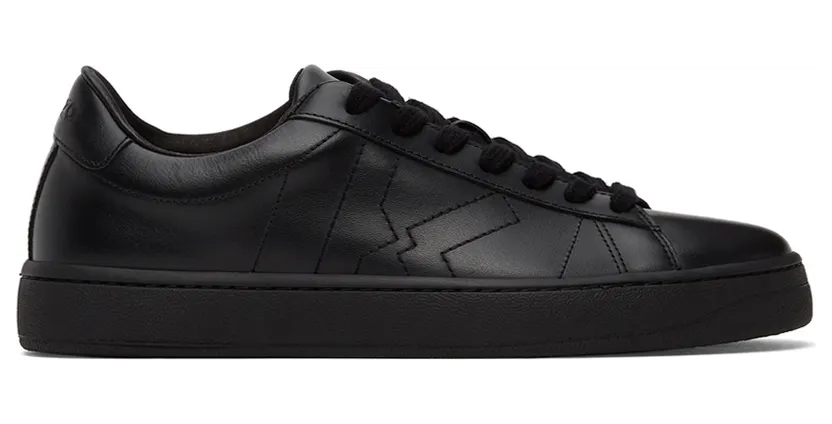 Kenzo Black K-Logo Kourt Sneakers (FA65SN171L50)