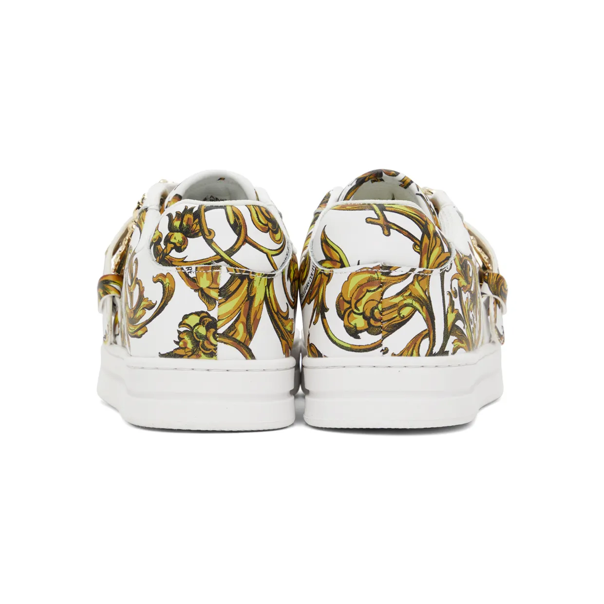 Versace Jeans Couture White Print Court Low-Top Sneakers (E72VA3SK9EZP092) (4)