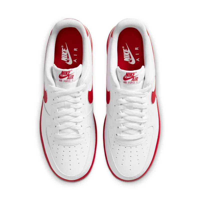 Nike Air Force 1 Low White Red Midsole White/University Red-White (CK7663-102)