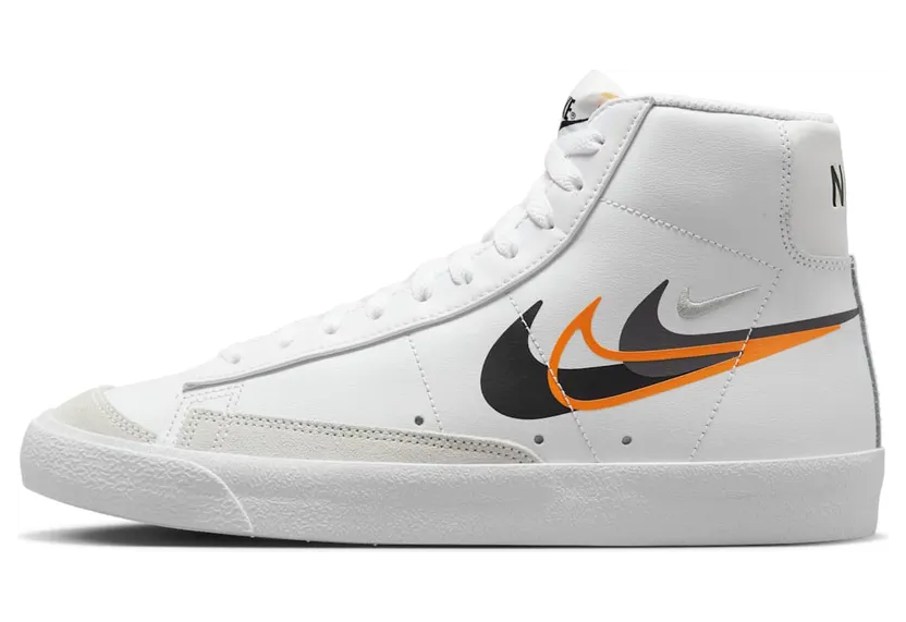 Nike Blazer Mid ’77 Multi-Swoosh Bright Mandarin (FN7809-100)