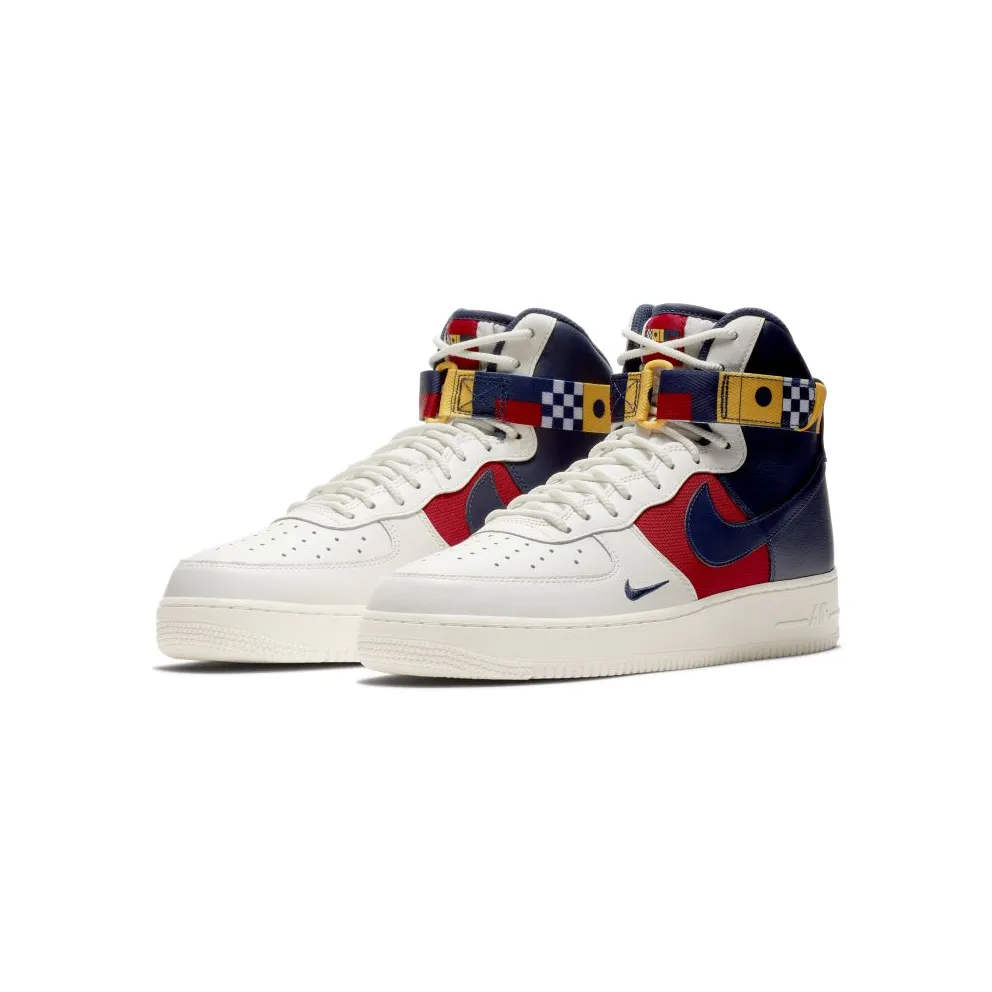 Nike Air Force 1 High Nautical Redux Sail/Midnight Navy-Gym Red-Midnight Navy-University Gold (AR5395-100)