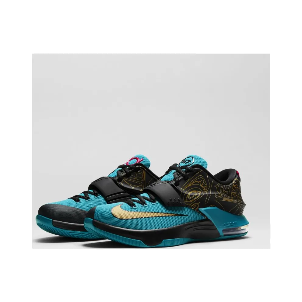 Nike KD 7 N7 Dark Turqoiuse/Metallic Gold-Black-University (705135-486)