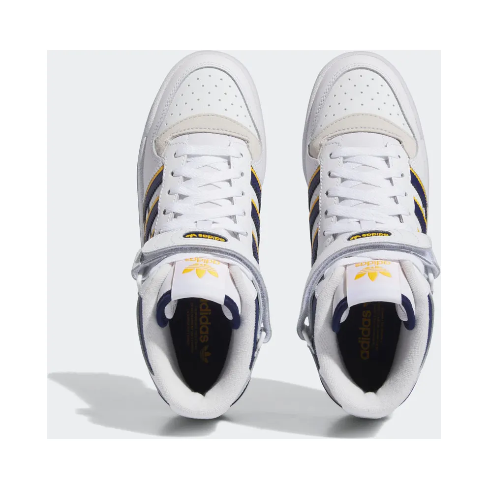 Adidas Forum Mid Cloud White / Dark Blue / Crew Yellow (IE7416)