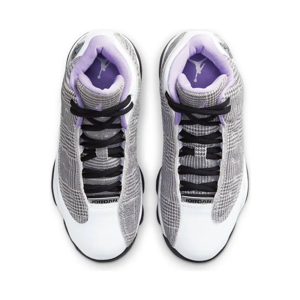 Nike Jordan Kids Grey & Purple Jordan 13 Retro Little Kids (DN3939-015)