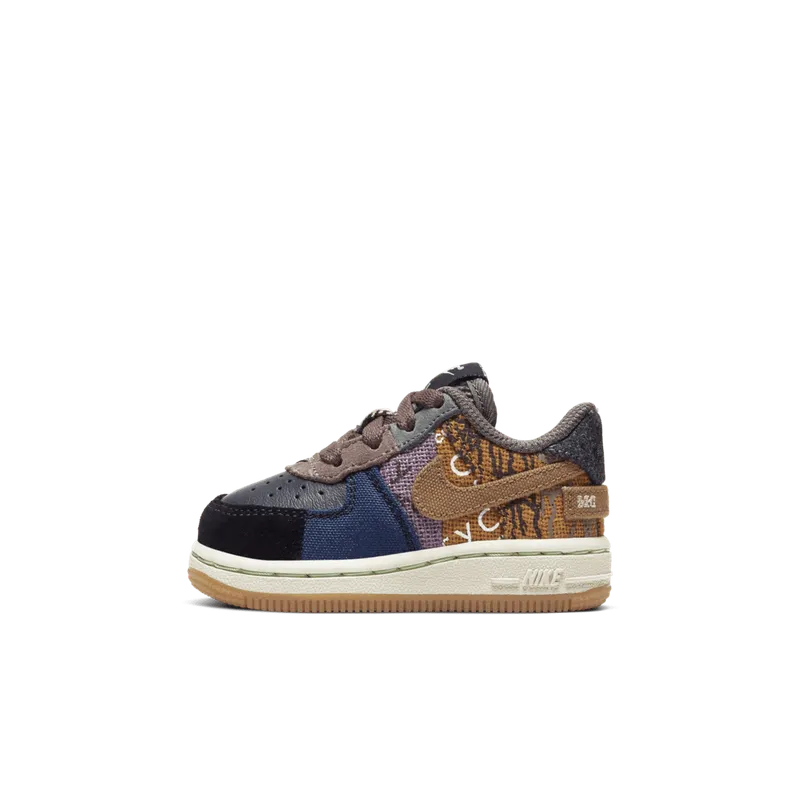 Nike Air Force 1 Low Travis Scott Cactus Jack (TD) Multi-Color/Muted Bronze-Fossil (CT0911-900)