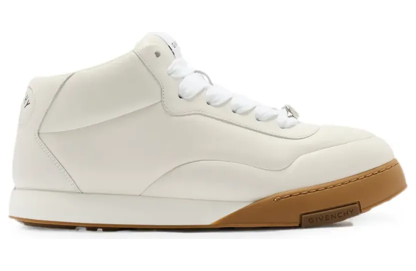 Givenchy logo-plaque leather sneakers – Beige (BH00BEH1YC)