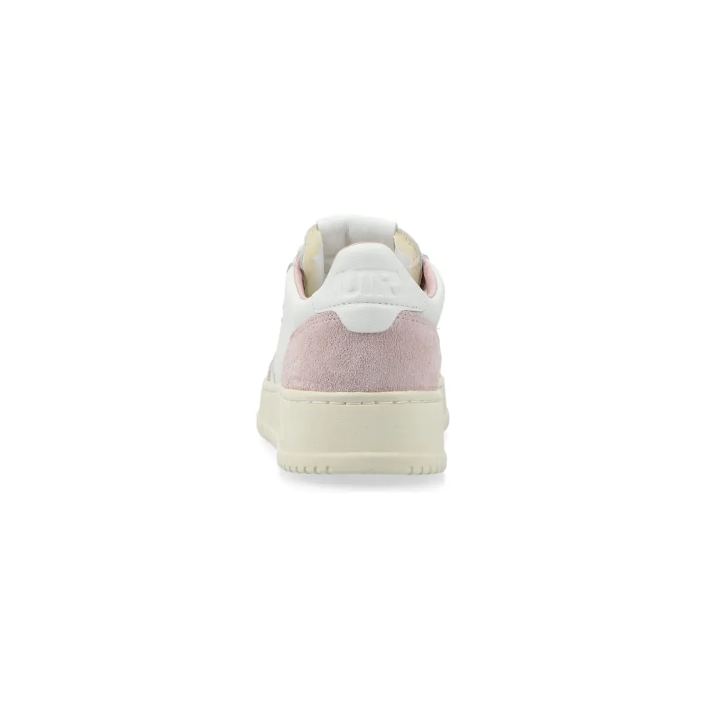 Autry Medalist Low W (goat / suede white / powder) – AULWGS36