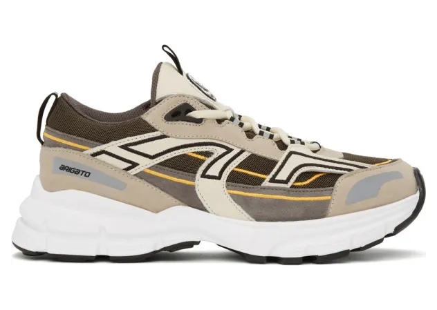 Axel Arigato Grey and Taupe Marathon R-Trail Sneakers (33052)