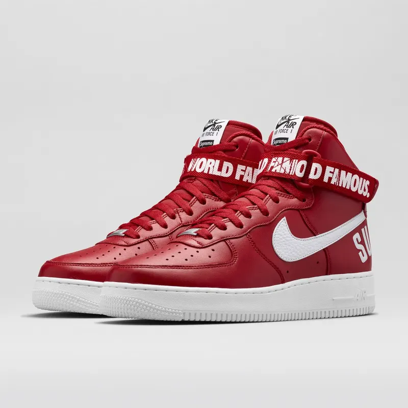 Nike Air Force 1 High Supreme World Famous Red (698696-610)