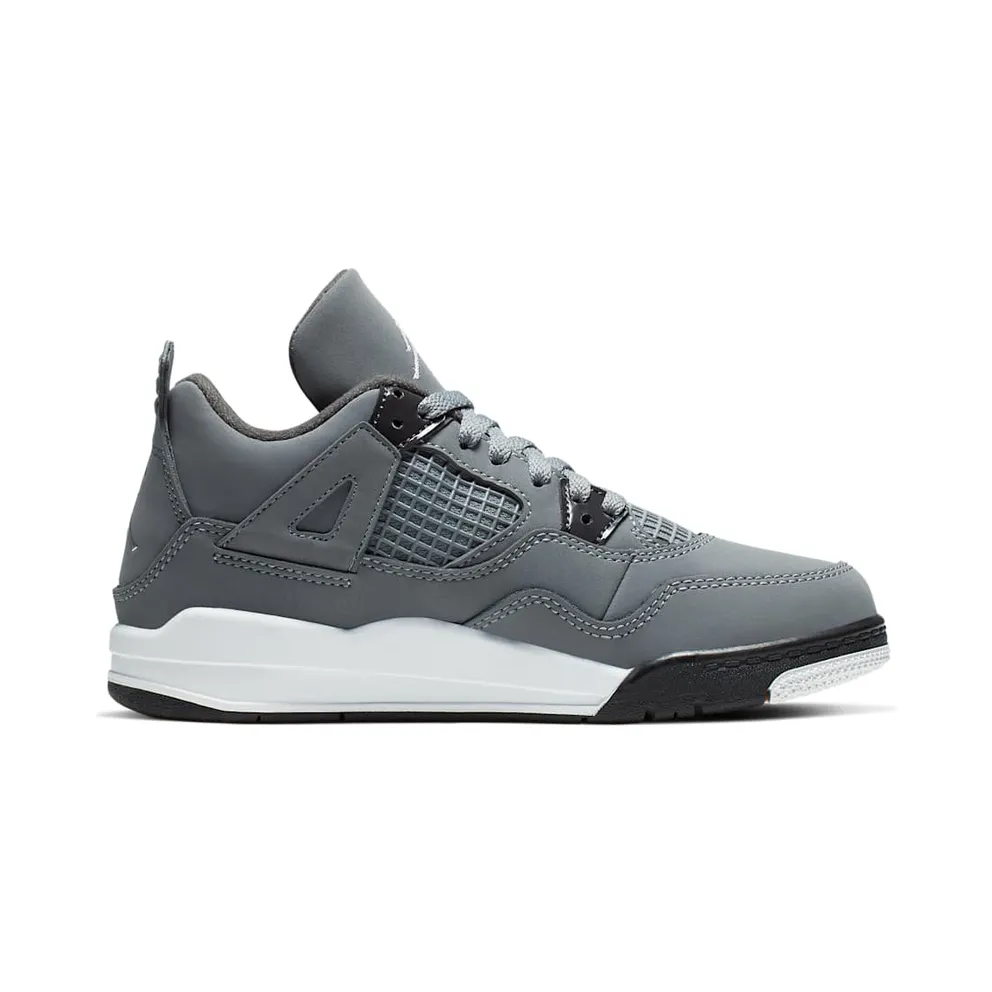 Jordan 4 Retro Cool Grey 2019 (PS) Cool Grey/Chrome-Dark Charcoal-Varsity Maize (BQ7669-007)