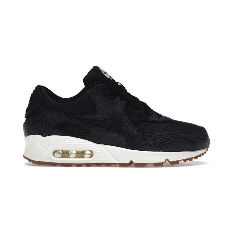 Nike Air Max 90 Premium “Black / Sail / Gum Medium Brown” (443817-010)