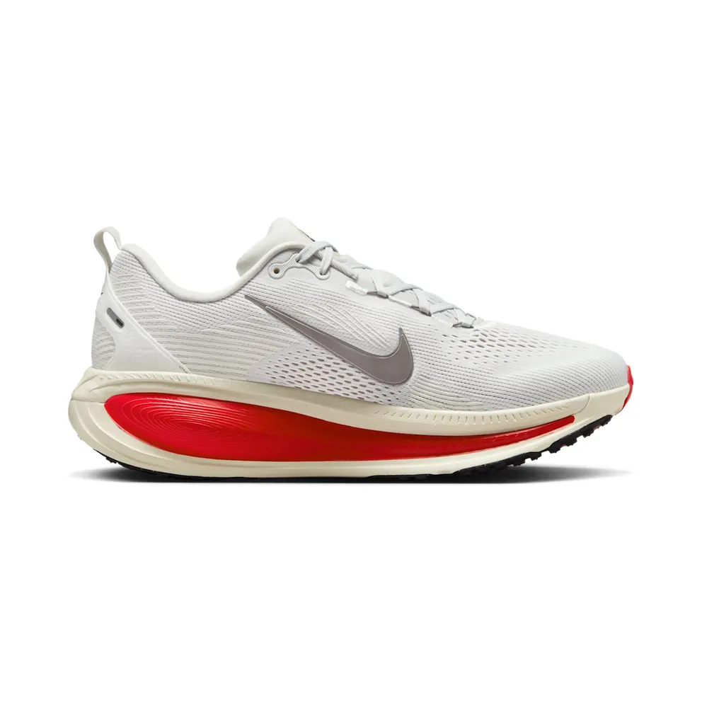 Nike Vomero 18 “Platinum Tint Siren Red Light Smoke Grey Metallic Pewter” (HM6803-001)
