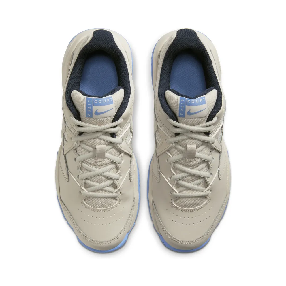 NikeCourt Lite 2 Hardcourt Cream “Light Orewood Brown / Royal Pulse / Sunblush / White” (AR8838-105)