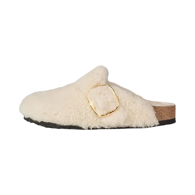 Birkenstock Boston Big Buckle Teddy “White” (1025664)