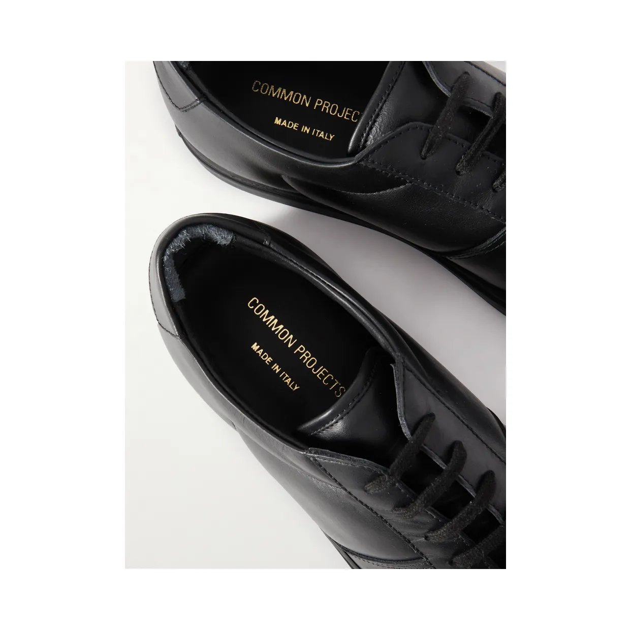 Common Projects BBall Leather Sneakers Black (2155Â BLK) (5)
