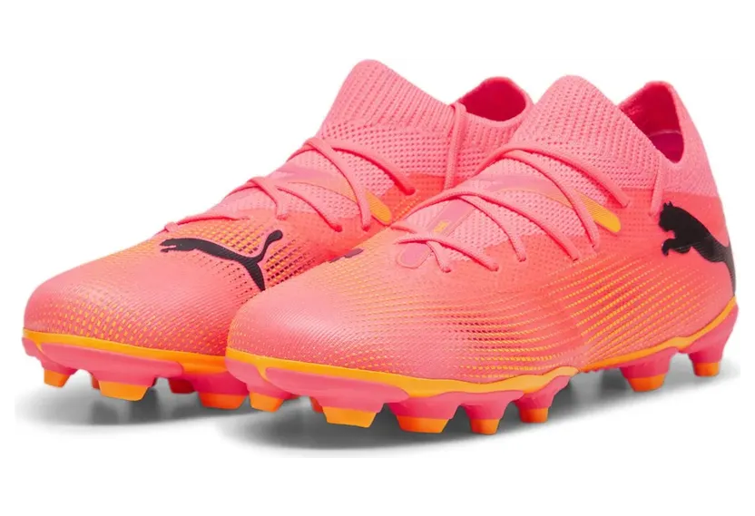 Puma Future 7 Match FG/AG Junior Kinder Nockenschuhe, rosa, Größe 28 (107729)