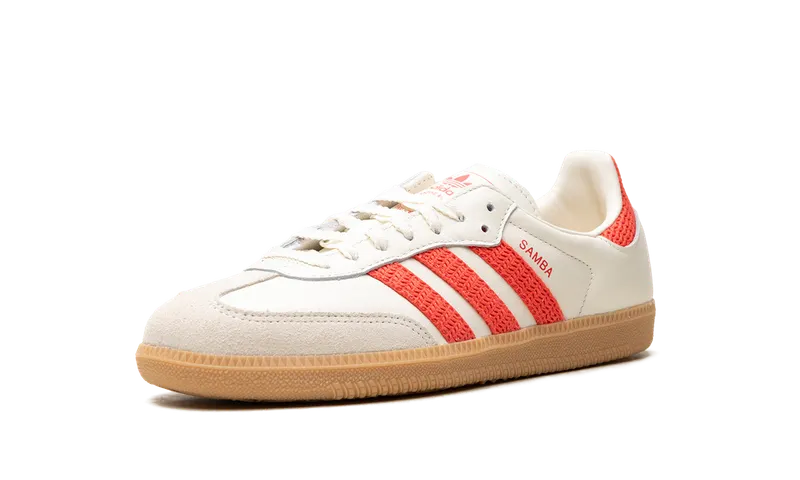 Adidas Samba OG “Off White Semi Lucid Red Gum” (KI2704)