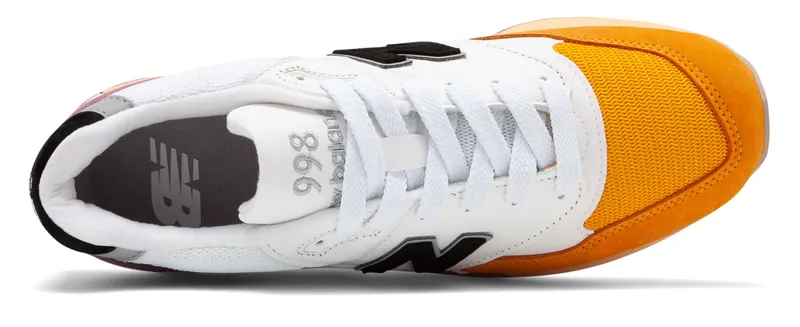 New Balance 998 Coastal Pack White/Orange/Black (M998PSD)
