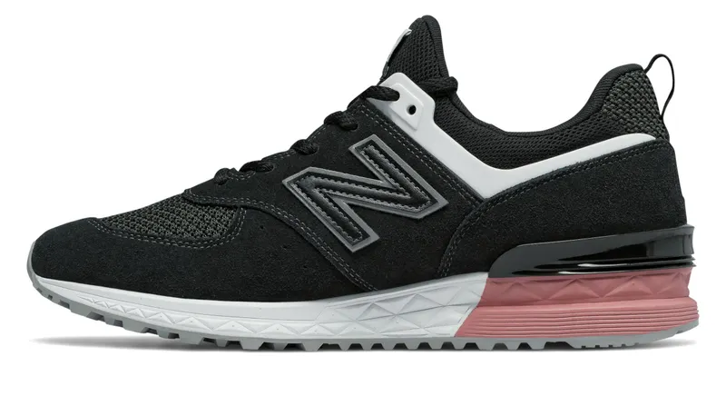 New Balance  574 Sport Black Dusty Peach Black/Dusty Peach (MS574STK)