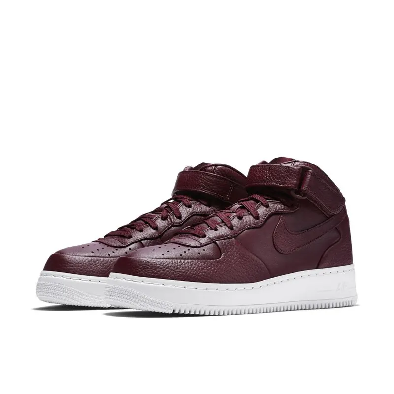 Nike Air Force 1 Mid Night Maroon Night Maroon/Night Maroon-White (819677-661)