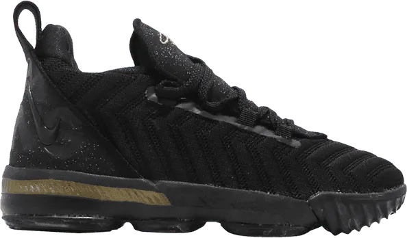 Nike LeBron 16 I’m King (PS) Black/Metallic Gold (AQ2467-007)