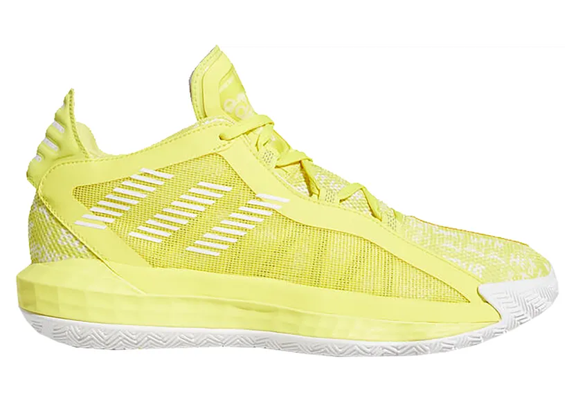 adidas Dame 6 Shock Yellow White