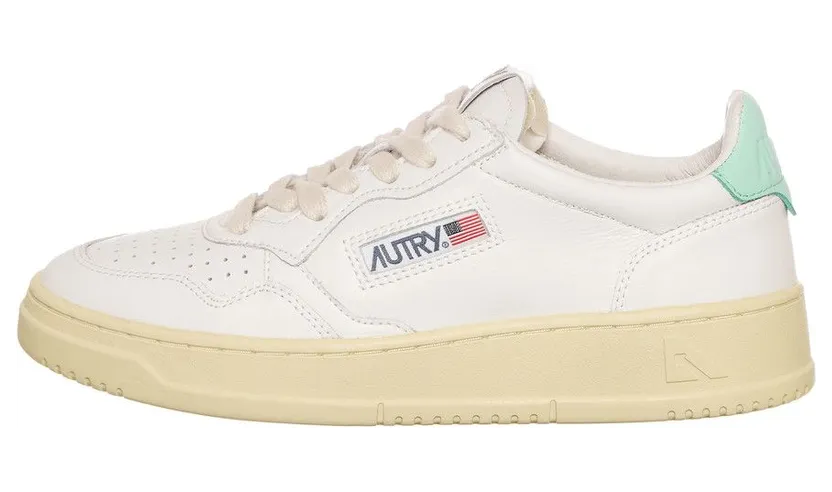 Autry Medalist Low White / Turquoise (AULWLL49)